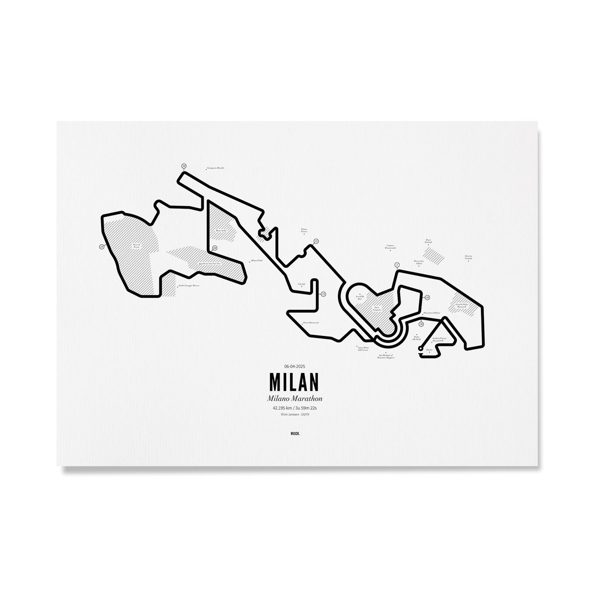 Affiches de Marathon Milan 2025 | WIJCK.